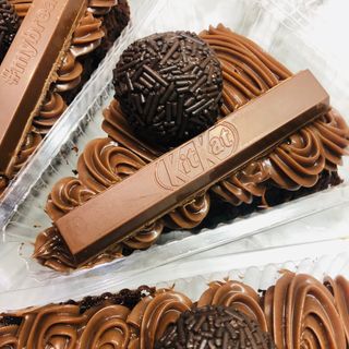 Fatia Brownie Brigadeiro 