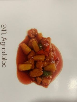 241. Pollo agrodolce