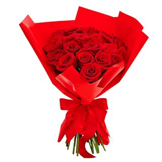 25 trandafiri rosii in buchet All Red