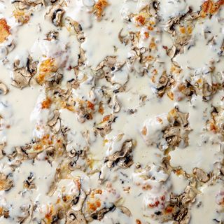 Funghi e quattro formaggi