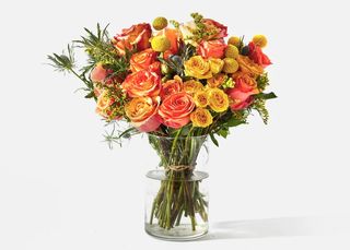 Ramo Otoñal Grande - 12 Rosas y Complemento