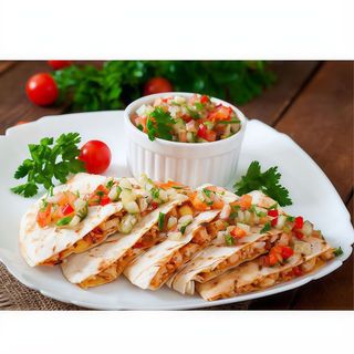 Quesadilla Pollo Y Queso Cabra