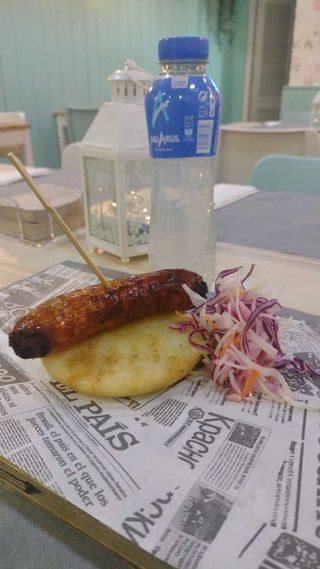 Arepa Con Chorizo Crioll