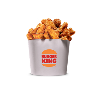 Cubo alitas (8 uds.) + Nuggets (10 uds.)