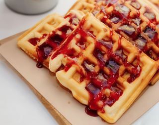 Waffle crema pasticcera