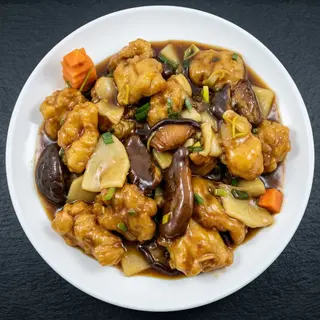 Merluza Con Bambú Y Setas Chinas