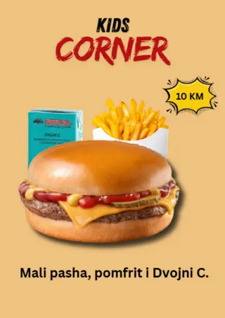 Kids pasha menu