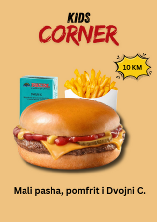 Kids pasha menu