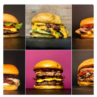 Hamburguesa Super Clasìco con patatine fritte