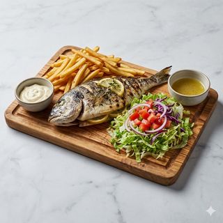 Piatto pesce alla griglia