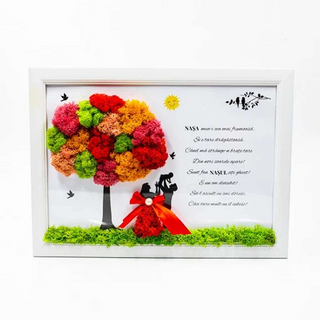 Tablou cu licheni Nasi botez - 20x30