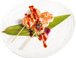 45 Brochetas de langostinos 2U