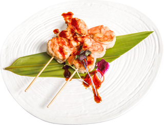 45 Brochetas de langostinos 2U