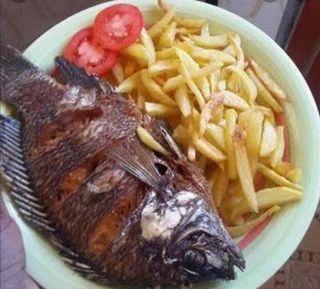 Fried Fish Large With Chips