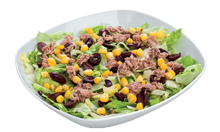 Салата риба тон + Прибори