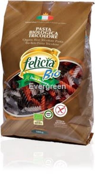 Makaron ryż. Fusilli Tricolore 500g BIO