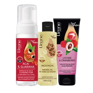 Set Exfoliere Naturala a Tenului Lirene Superfood