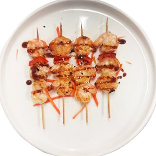 Spiedini di gamberi
