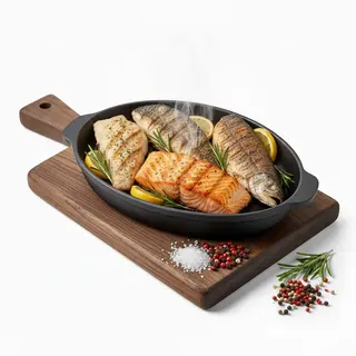 Misto di pesce alla grilia