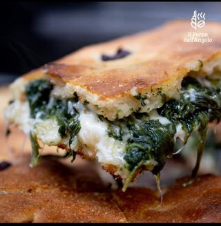 Tuma e spinaci-schiacciata