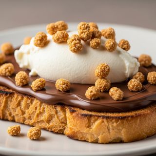 Toast Nutella mascarpone e granella