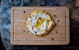 Hummus Roasted Carrot & Pumpkin Seeds