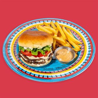 Doppio Smash Burger Pecorino e Pomodoro