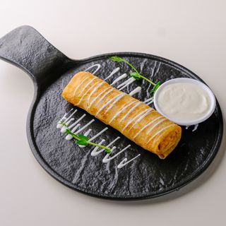 Блин с ветчиной и сыром