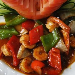 Gambas Con Salsa Picante