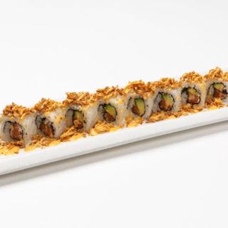 249. Uramaki Spicy Salmón Crunch (8 Pzs.)