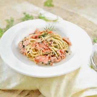 Паста с лососем