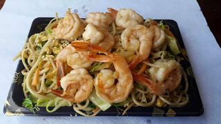 Massa Fina com Gambas