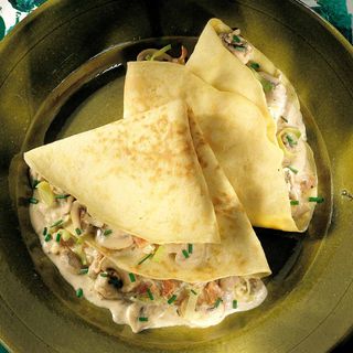 Crêpe au Poulet et Champignons