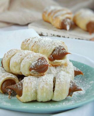 Cañoncito de dulce de leche