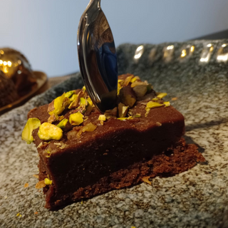 Brownie de pistachos (1 porción) 