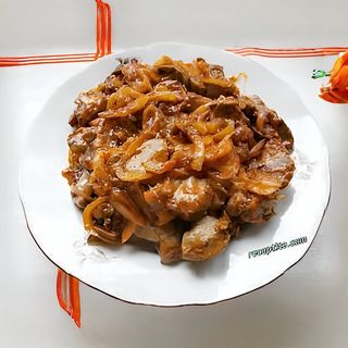 Пилешки дробчета с лук (300г)