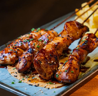 Brocheta de pollo teriyaki (4 uds.)