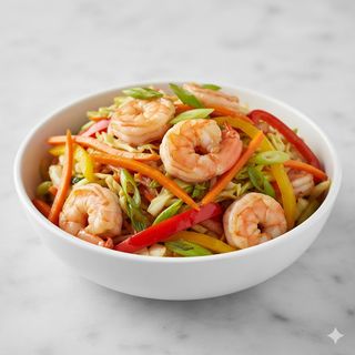 Chop Suey Con Camarones