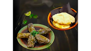 MEZZA DOLMA VEGETABLES I PITA