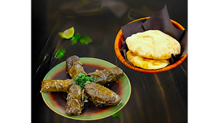 MEZZA DOLMA VEGETABLES I PITA