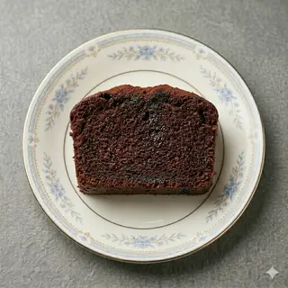 Porción De Bizcocho De Chocolate