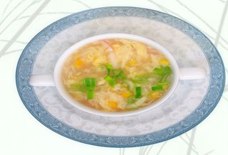 13. Sopa De Maíz Con Cangrejo