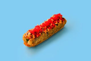 Ролл-дог с креветкой-панко и чукой