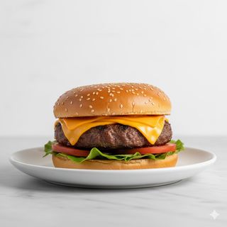 Hamburguesa Con Queso