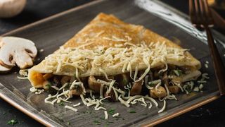 კრეპი სოკოთი და ყველით