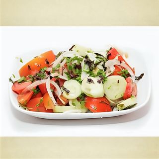 კიტრი-პომიდვრის სალათა