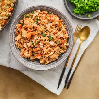 Cashew Nuts and Chicken Fried Rice