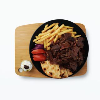 Gyros vită & berbecuţ la farfurie