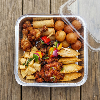 smallchops with chicken and beef