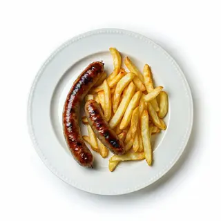 Wurstel e patatine